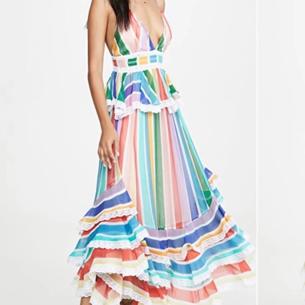 Rococo Sand Multicolor Stripe Maxi Dress